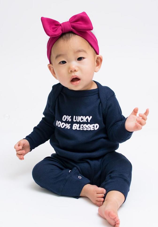 0% Lucky / 100% Blessed Onesie Bodysuit