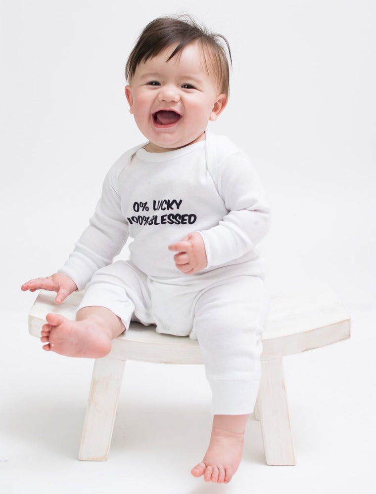 0% Lucky / 100% Blessed Onesie Bodysuit
